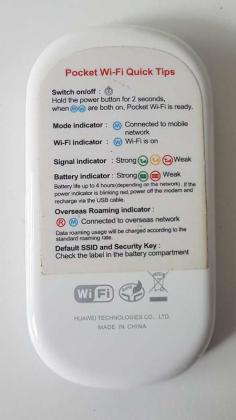 Huawei Pocket WiFi Wireless Modem E5830