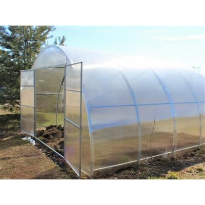 GRATIS VERSAND! Gewächshaus - Treibhaus PROFI ZEUS 4m - TERMO  - 4 m x 6,8,10,.. m POLYCARBONAT