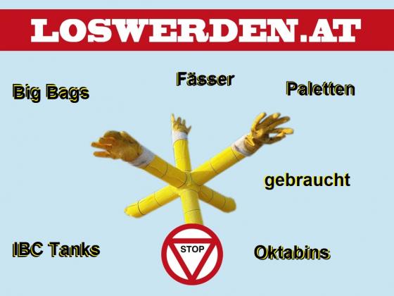 Deckelfässer, Big Bags, IBC Tanks, Oktabins und Paletten