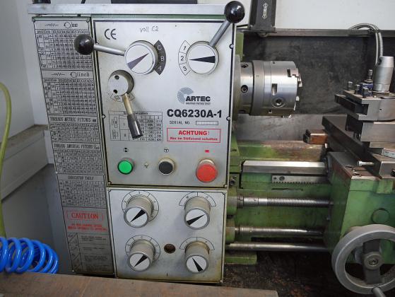 Drehmaschine CQ6230A-1, 910 x 150 mm, 1,1 kW, Digitalanzeige, Zubehör