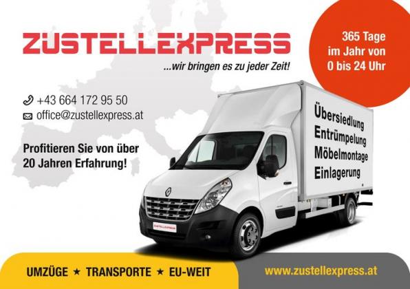 Zustellexpress - Möbelmontagen, Neumöbelmontagen, Möbelabbau und Möbelaufbau, Küchenmontagen, Umzugsspedition mit Zustellexpress aus Salzburg