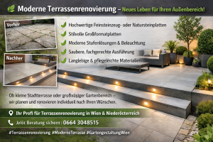 Moderne Terrassenrenovierung